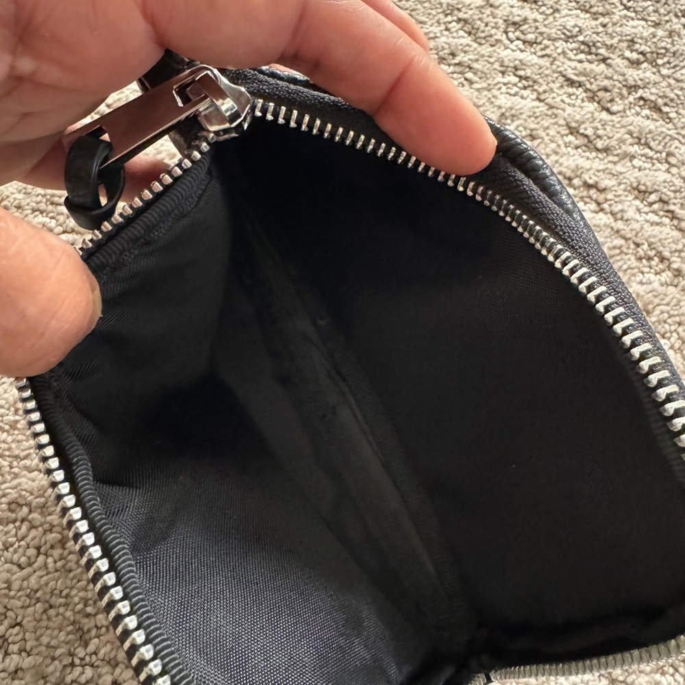 Bandolier Black Textured Wallet Pouch with Silver Accents - Picture 3 of 3